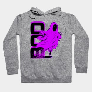 Ghost Of Disapproval - Purple Halftone Dark Typo Hoodie